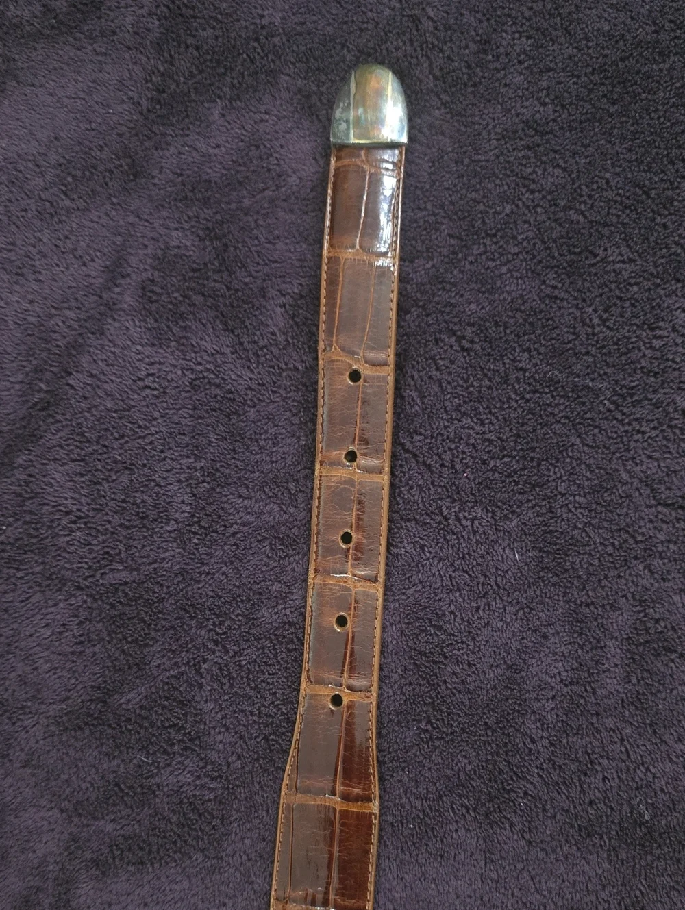 Pat Areias Genuine American Alligator 925 Belt